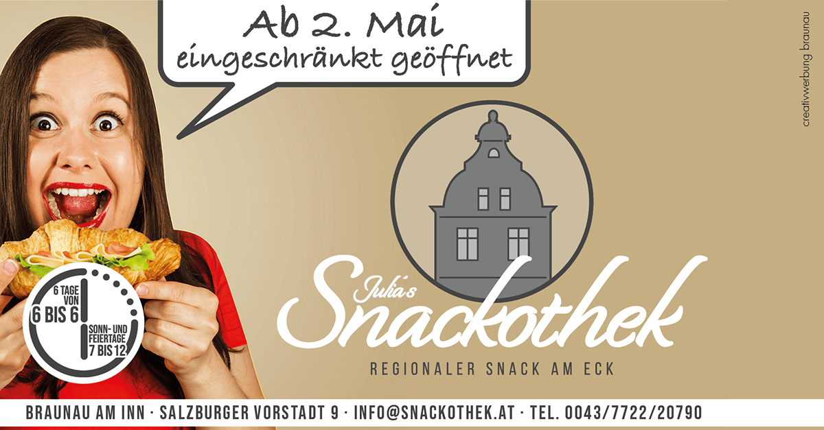 Snackothek eröffnet am 2. Mai 